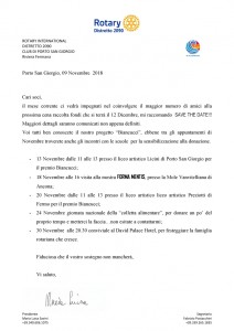 LETTERA NOVEMBRE 2018