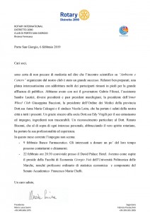 Lettera Febbraio 2019