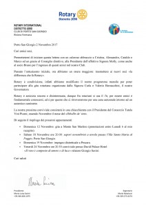 Lettera Novembre 2017