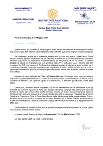 Lettera del mese di maggio 2020