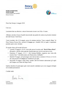 Lettera mensile maggio 2018